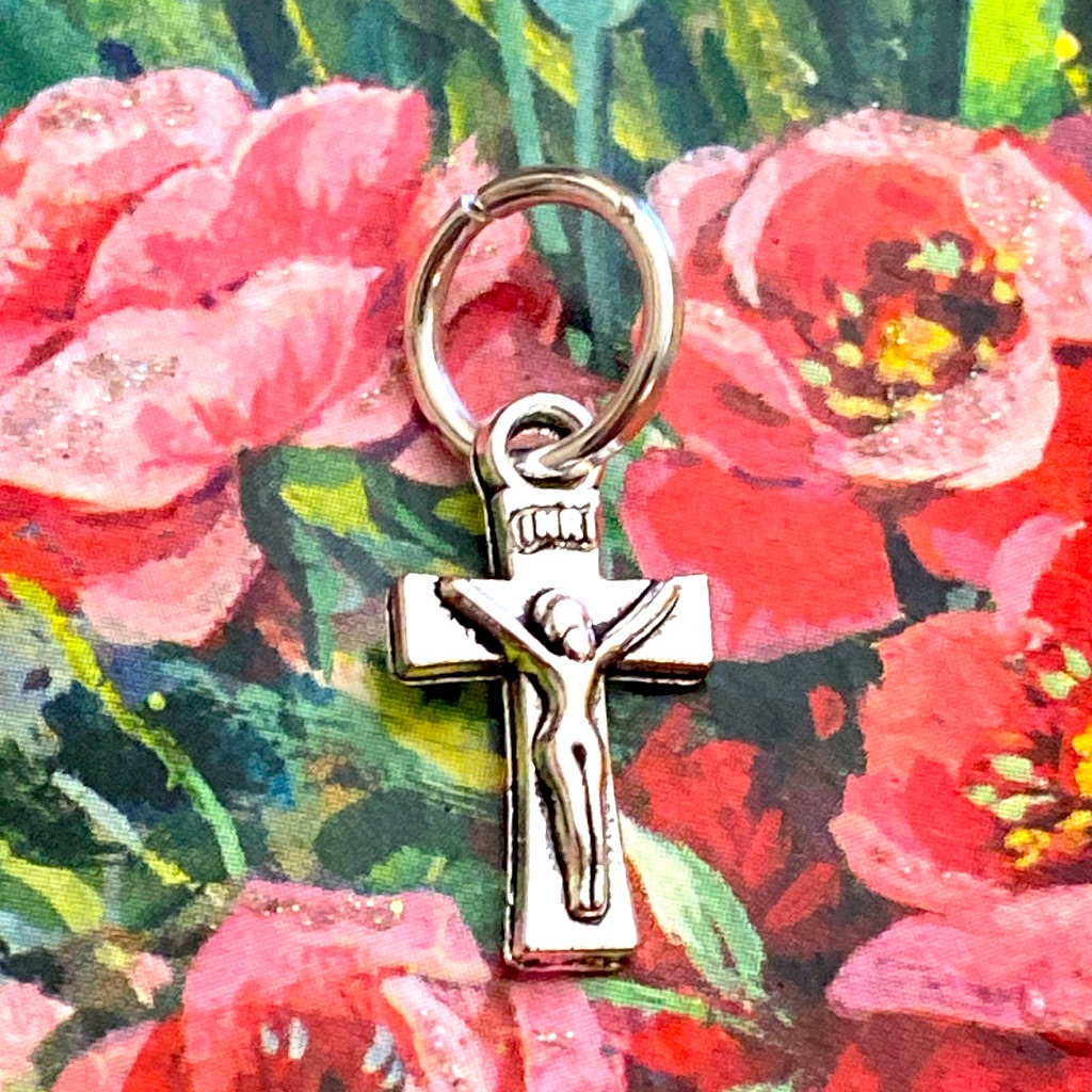 5/$10new Tibetan Silver Crucifix Charm Pendant